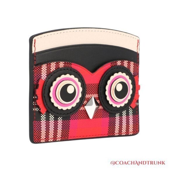 KATE SPADE Blinx Owl Plaid Card Holder - Picture 2 of 6